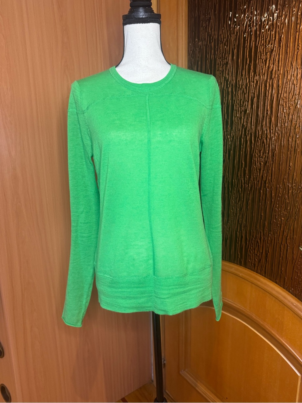 Zara Neon Green Crewneck Sweater Sz L